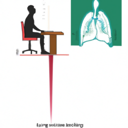 An image showcasing the respiratory benefits of standing desk chairs