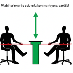 An image showcasing a person sitting on a standing desk chair, with legs slightly elevated, promoting blood circulation